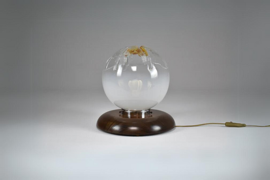 1970's Italian Murano Boule Table Lamp