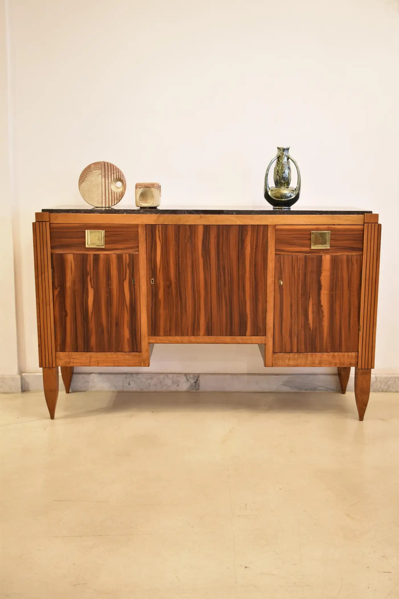 1930's French Wooden Buffet by André Sornay