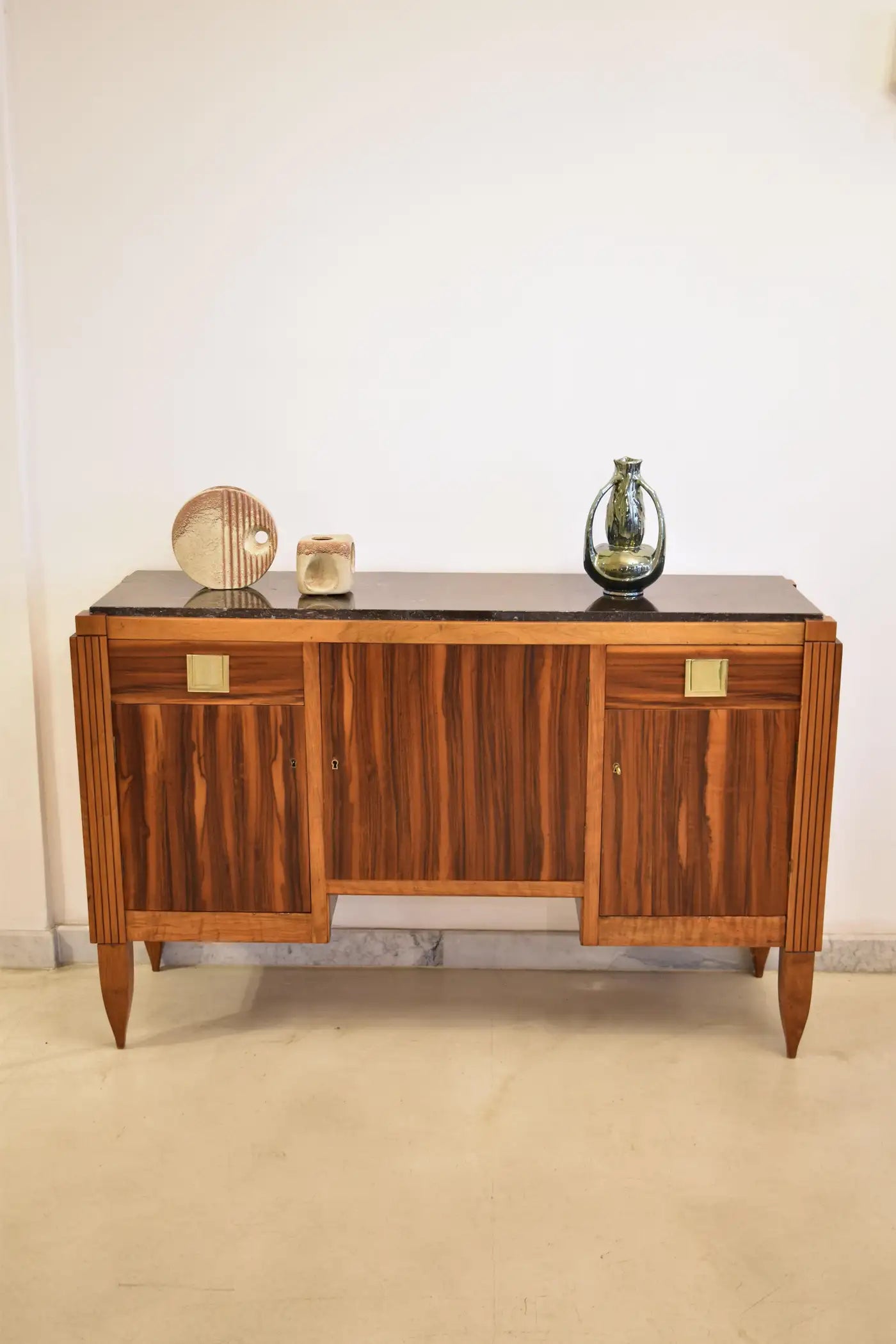 1930's French Wooden Buffet by André Sornay