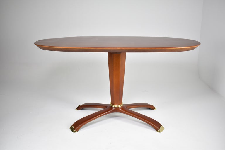 1950's Italian Wooden Table by Osvaldo Borsani