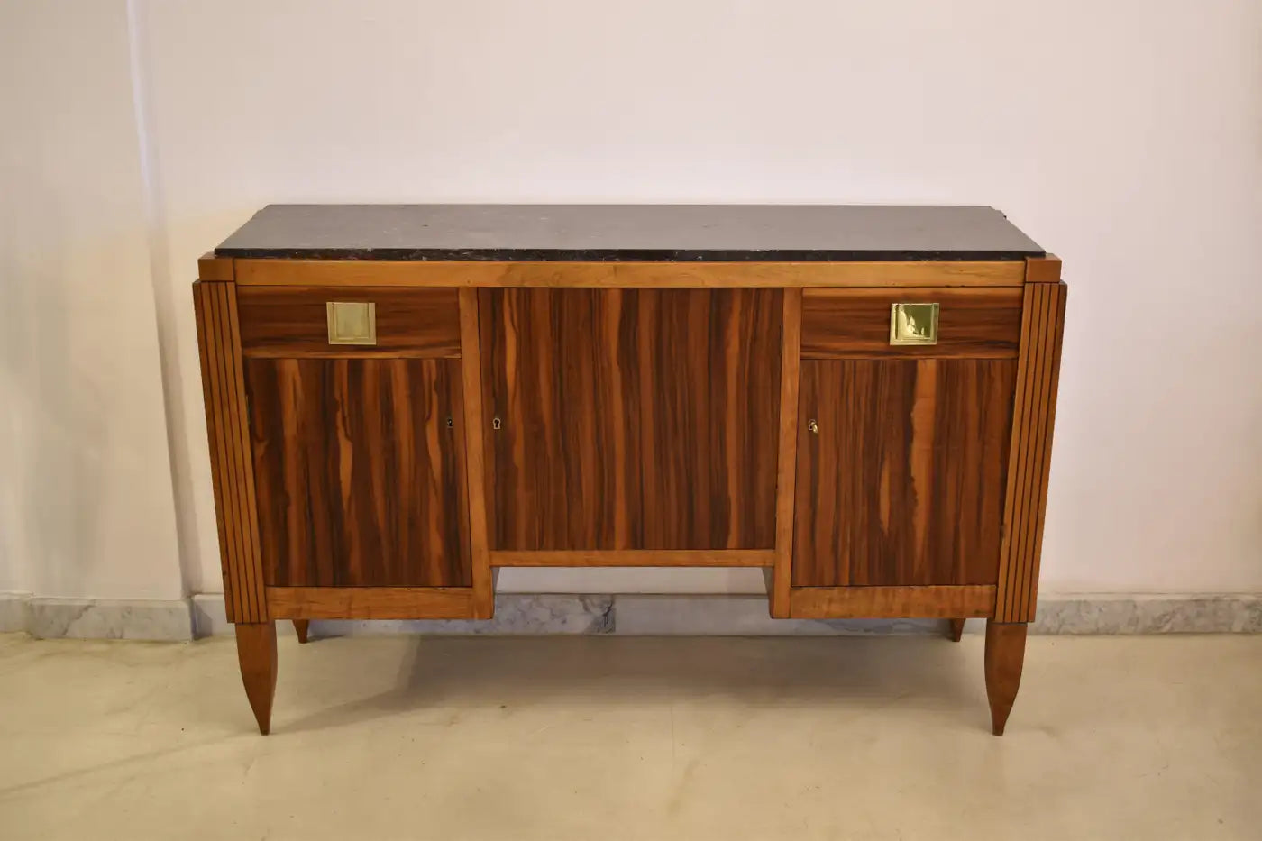 1930's French Wooden Buffet by André Sornay