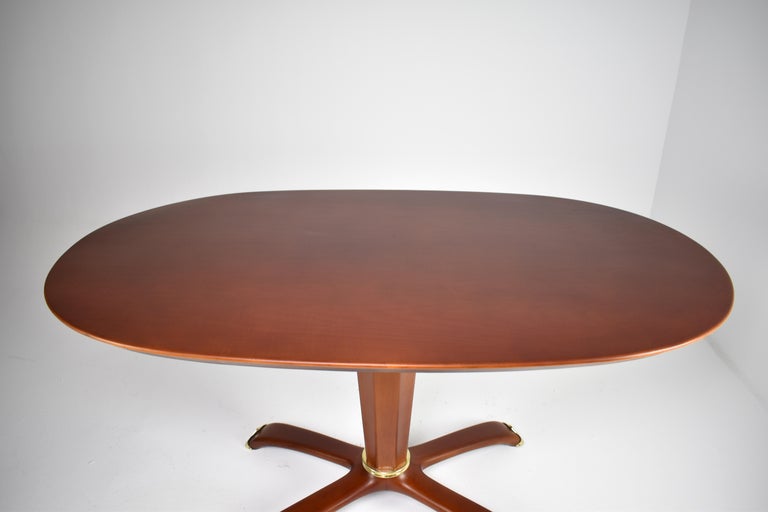 1950's Italian Wooden Table by Osvaldo Borsani