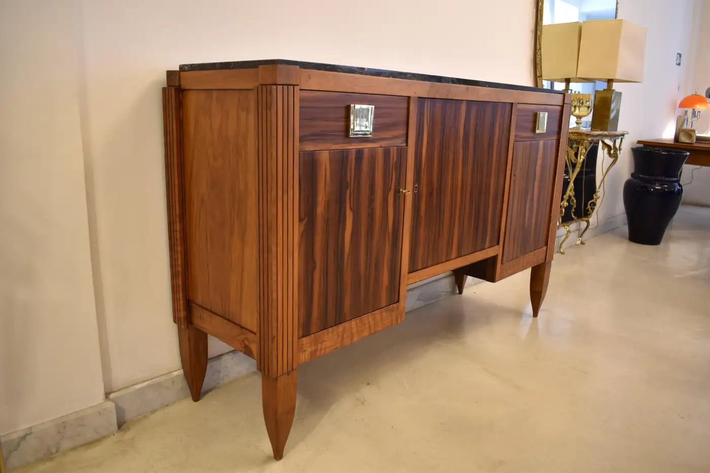 1930's French Wooden Buffet by André Sornay