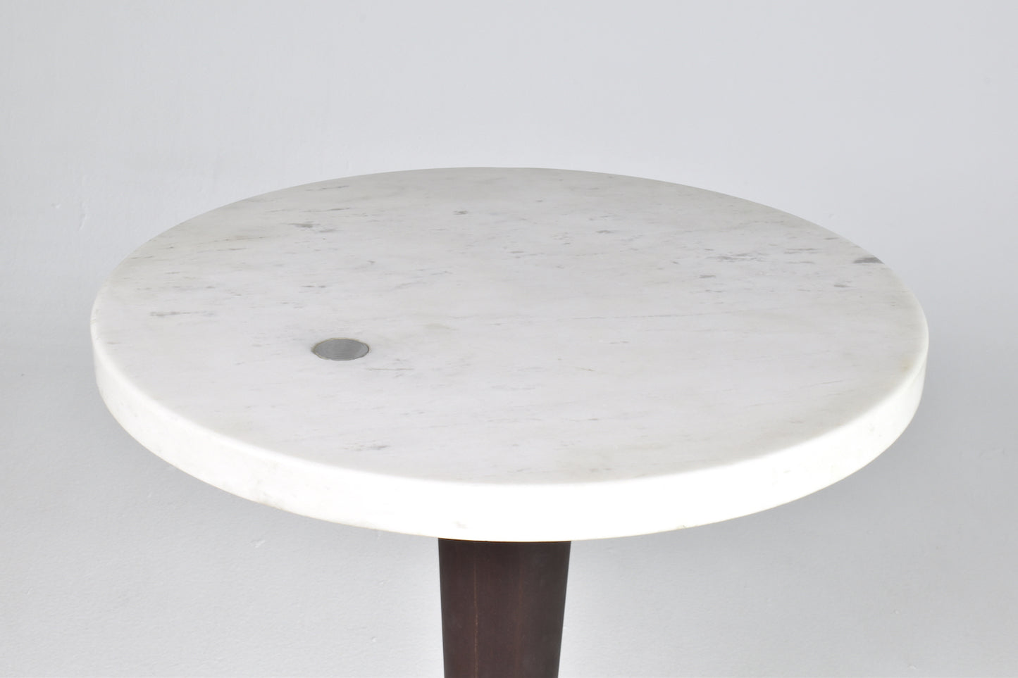 1950's French Stainless Steel Marble Table