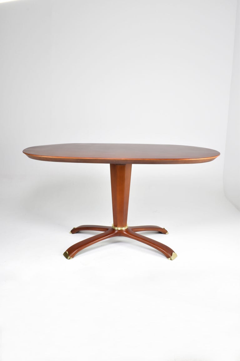 1950's Italian Wooden Table by Osvaldo Borsani