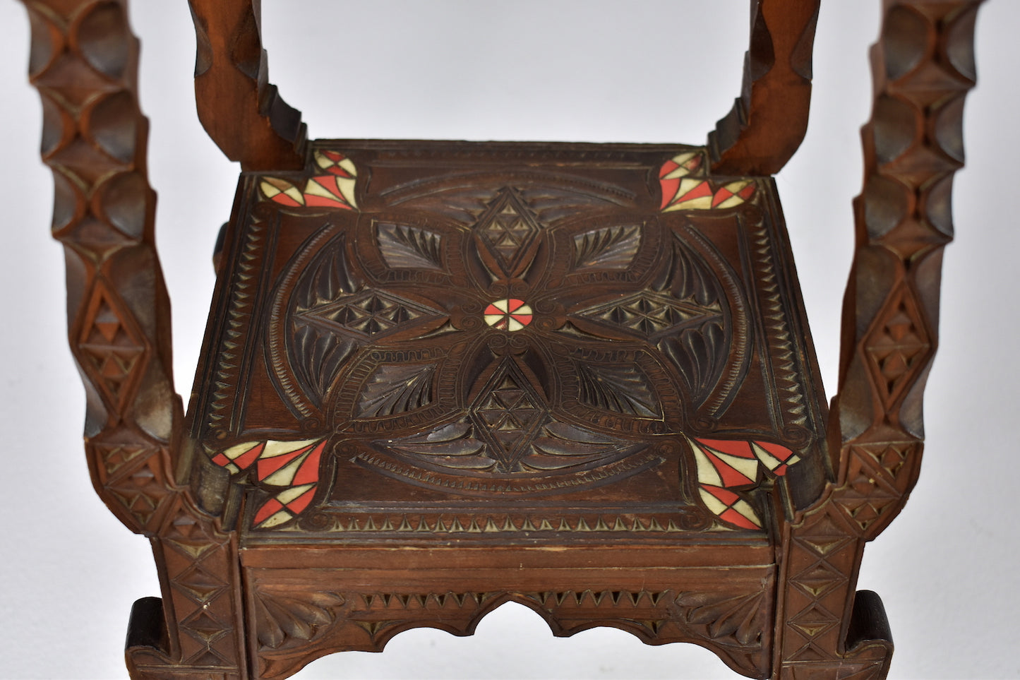 Exquisite Pair of 1930's Moorish Pedestal tables