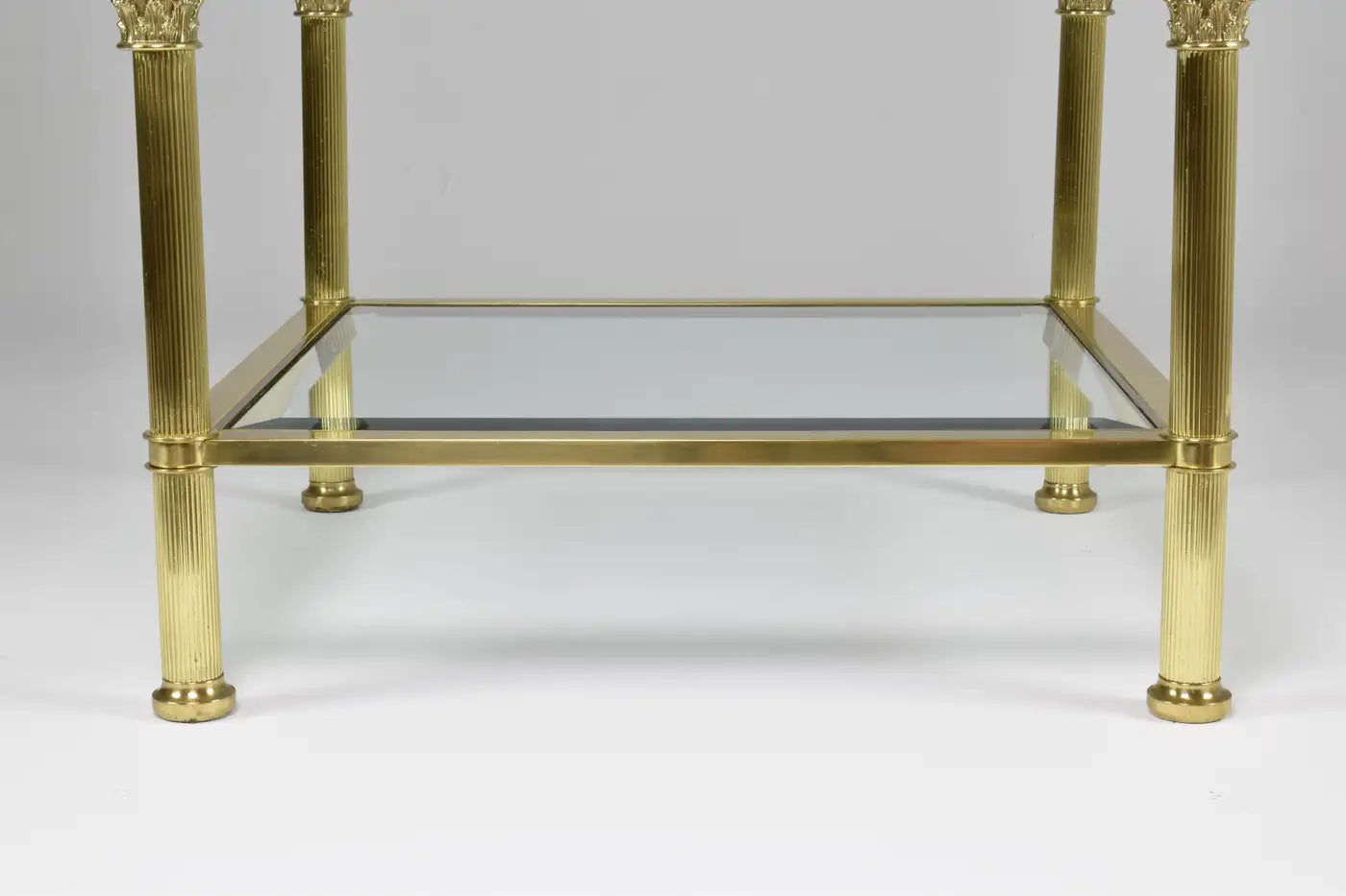 Pair of French Hollywood Regency Coffee Tables Attributed to Maison Jansen, 1980s