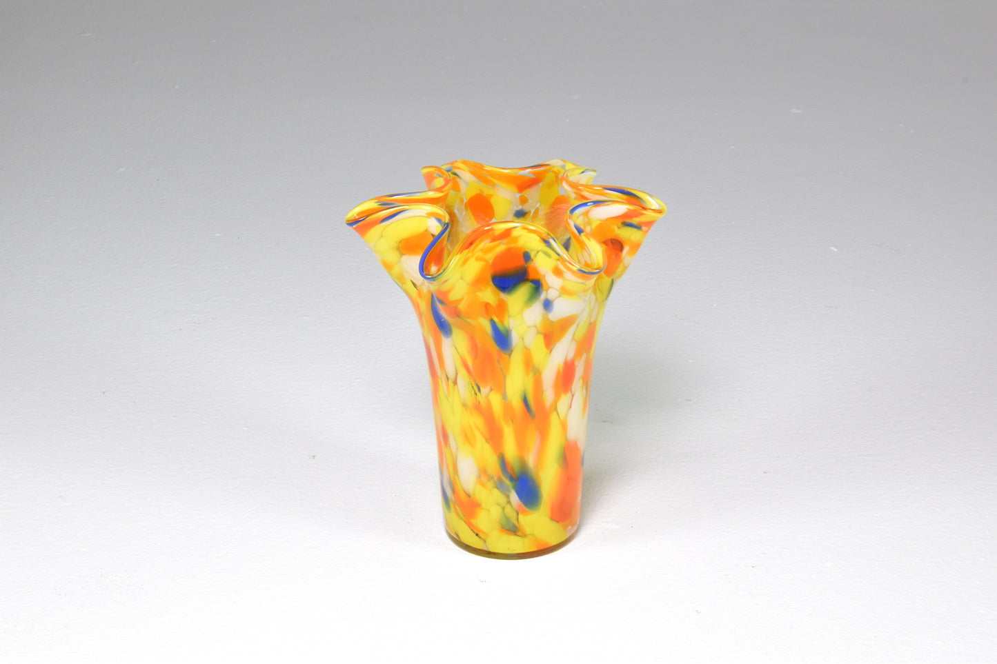 1970's Italian Multicolour Murano Glass Vase