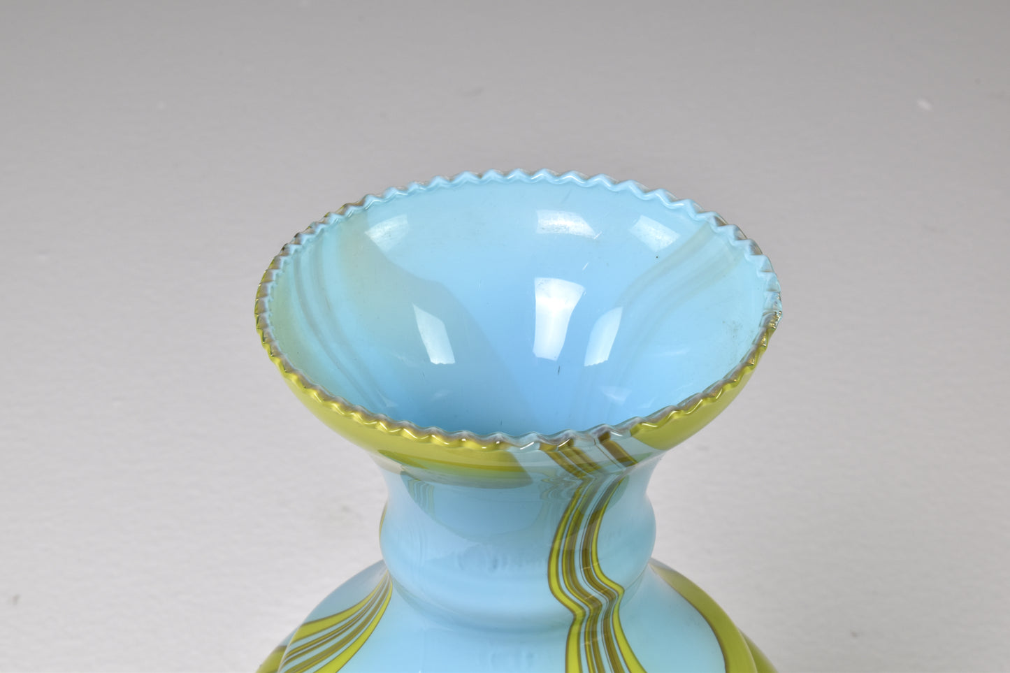 1960's Italian Hand Blown Glass Vase