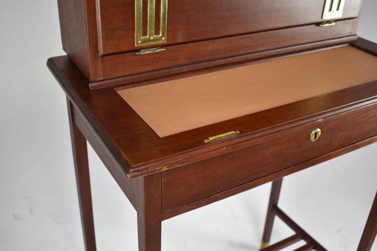 French Sheraton Revival Bonheur du Jour Console Desk 1930s