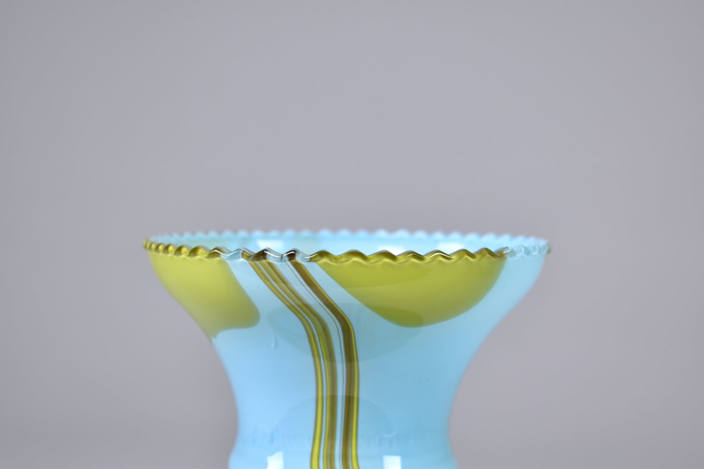 1960's Italian Hand Blown Glass Vase