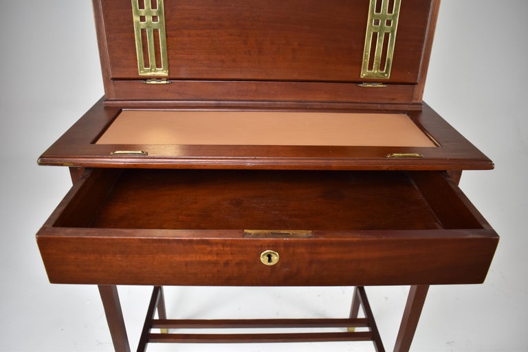 French Sheraton Revival Bonheur du Jour Console Desk 1930s