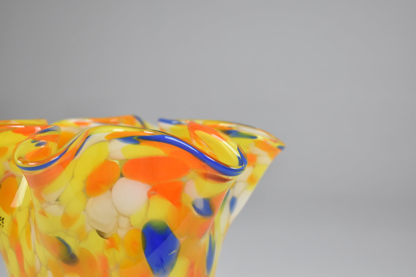 1970's Italian Multicolour Murano Glass Vase