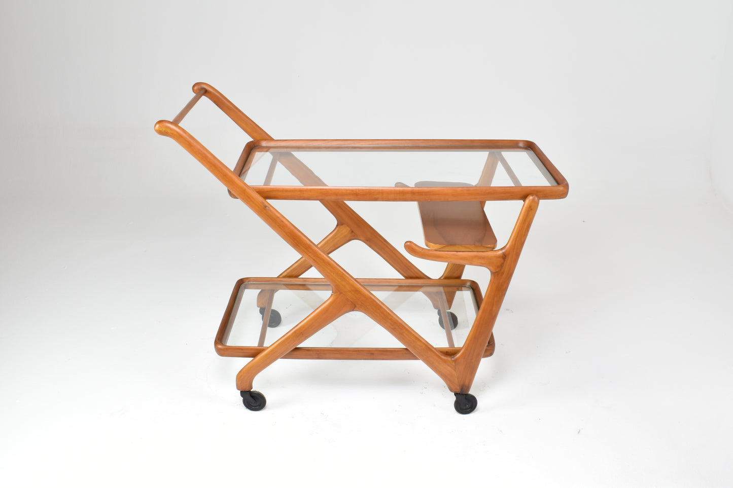 Italian Cesare Lacca for Cassina Bar or Serving Cart Trolley, 1950s