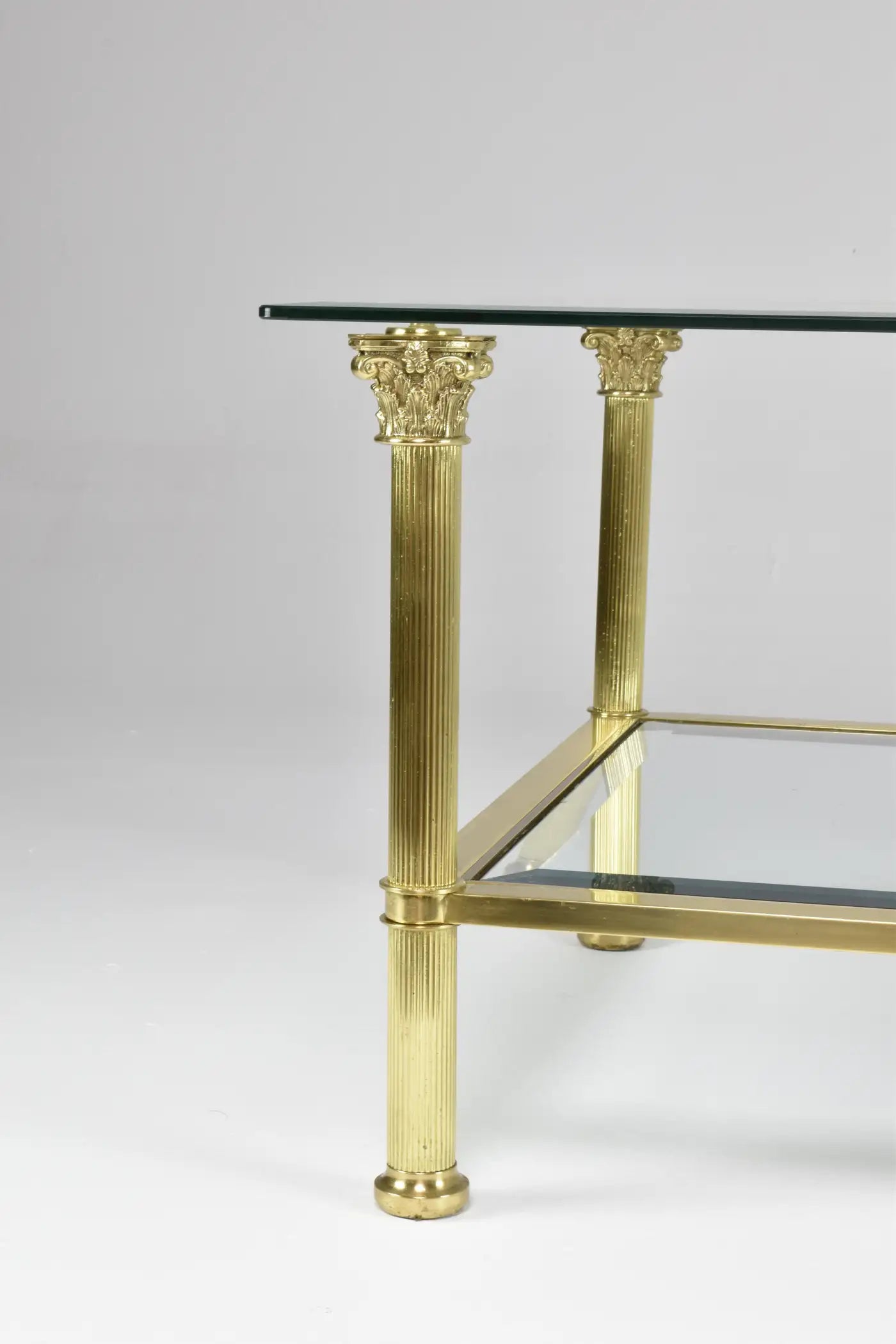 Pair of French Hollywood Regency Coffee Tables Attributed to Maison Jansen, 1980s