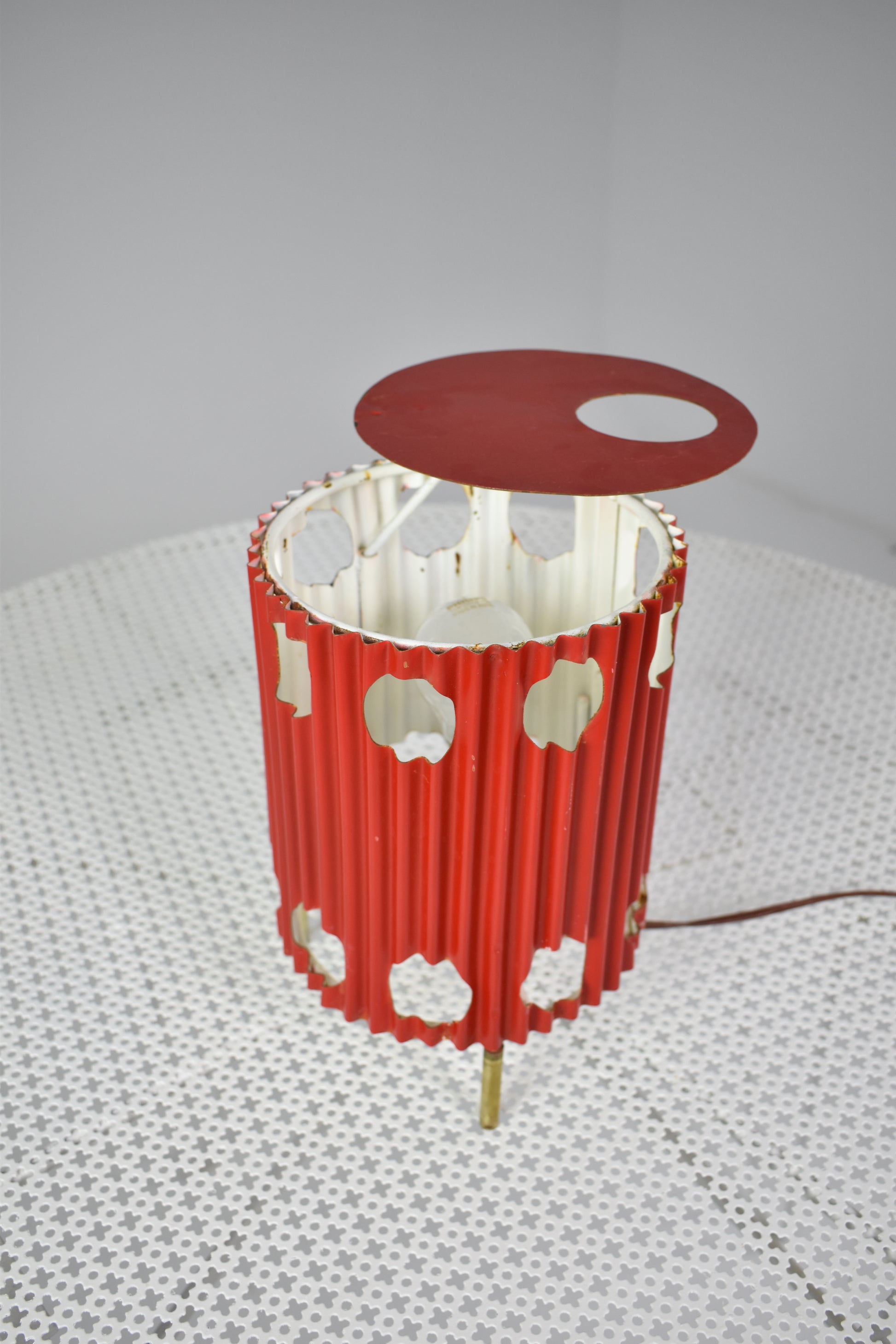 French 'Java' Table Lamps by Mathieu Matégot, 1953s