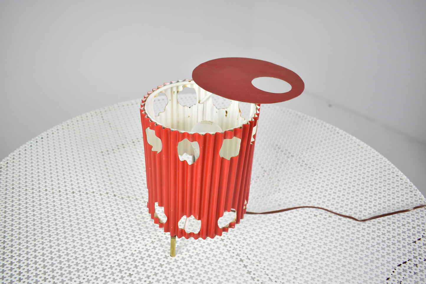 French 'Java' Table Lamps by Mathieu Matégot, 1953s