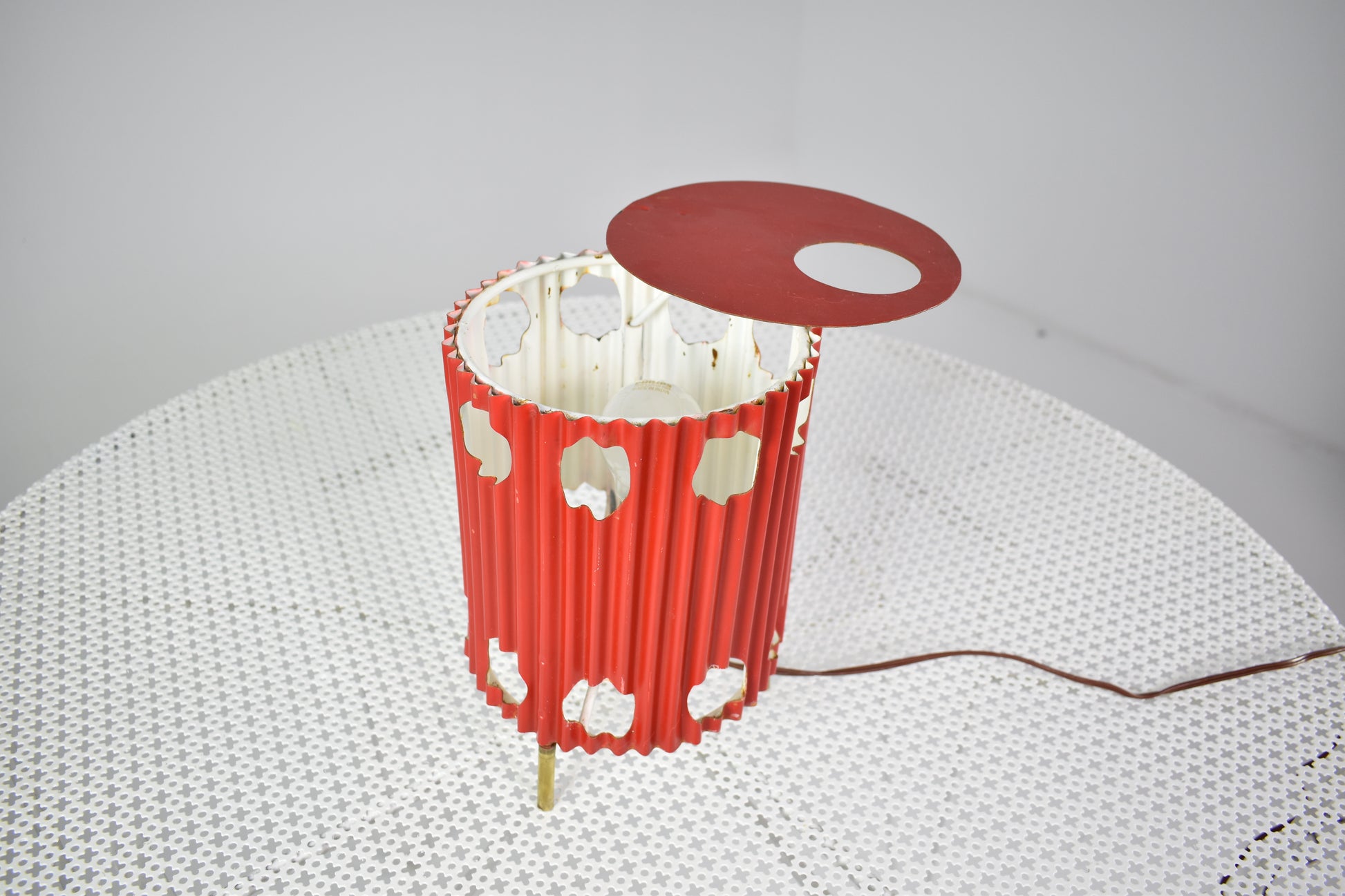 French 'Java' Table Lamps by Mathieu Matégot, 1953s