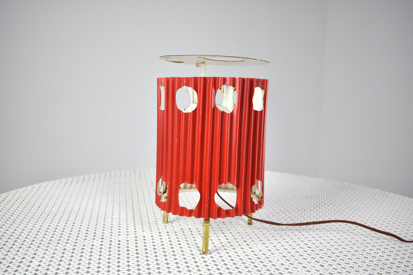 French 'Java' Table Lamps by Mathieu Matégot, 1953s