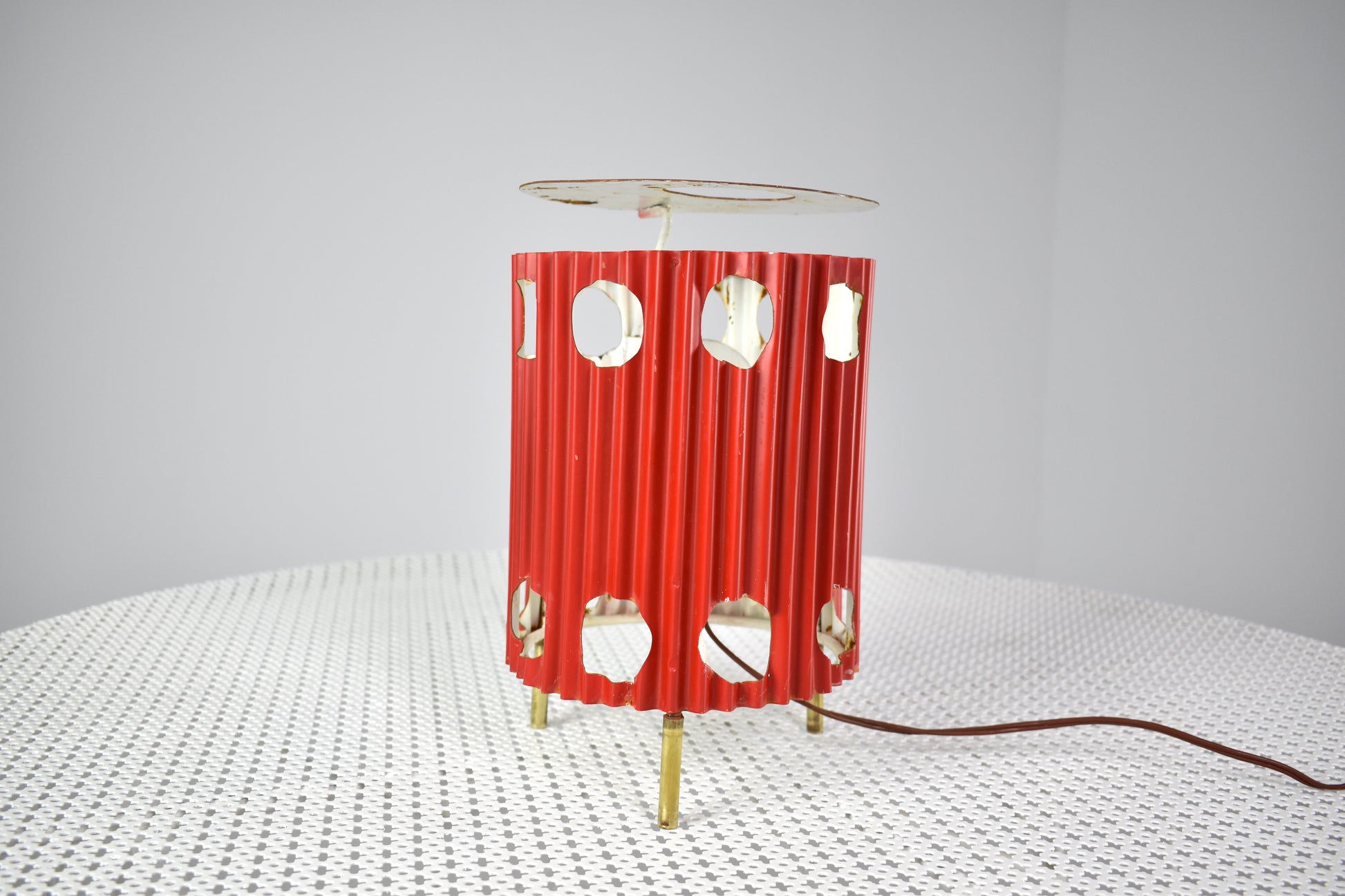 French 'Java' Table Lamps by Mathieu Matégot, 1953s