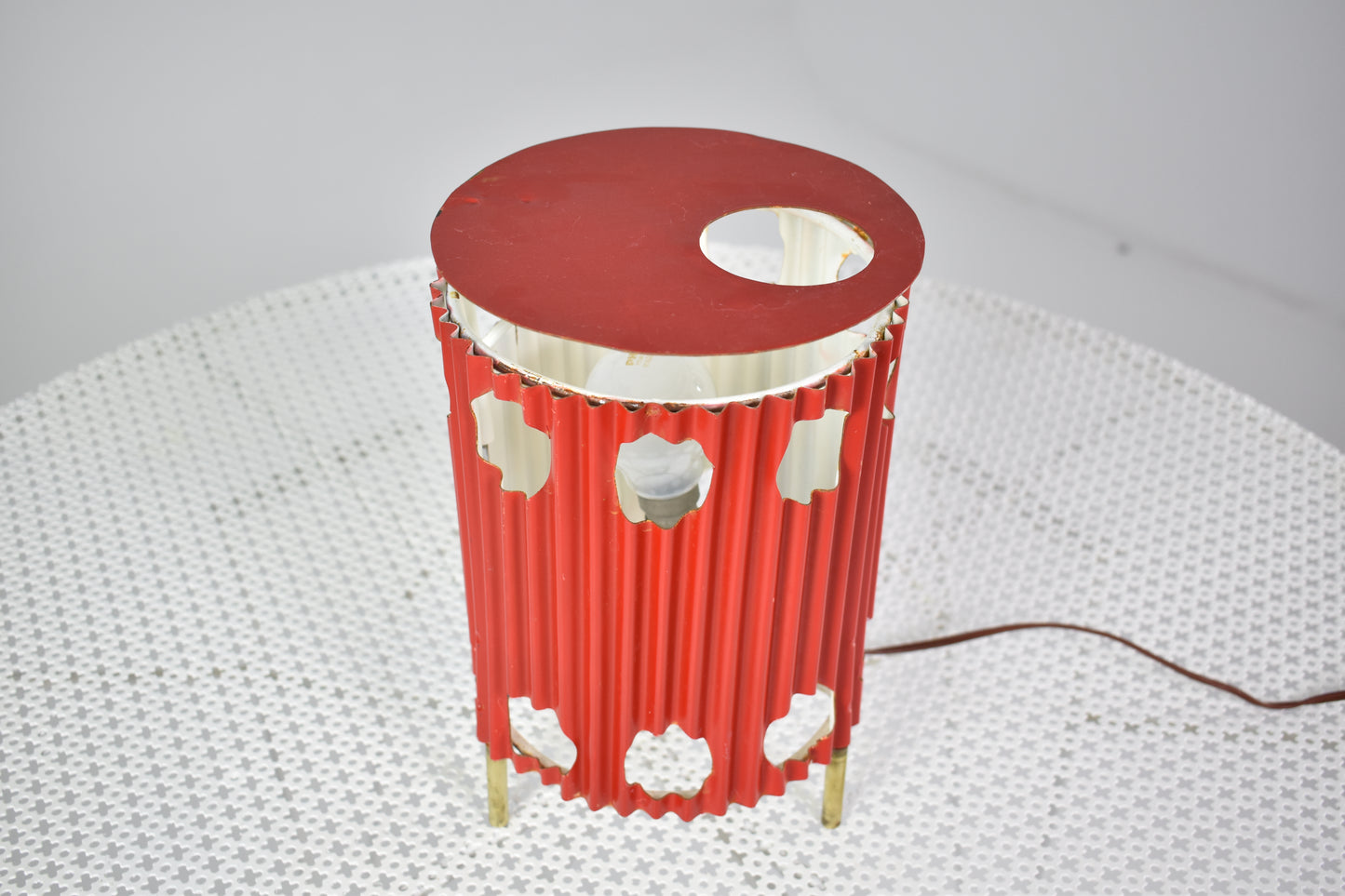 French 'Java' Table Lamps by Mathieu Matégot, 1953s