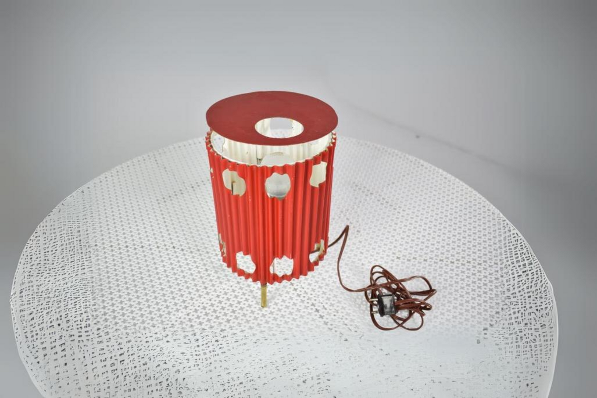 French 'Java' Table Lamps by Mathieu Matégot, 1953s
