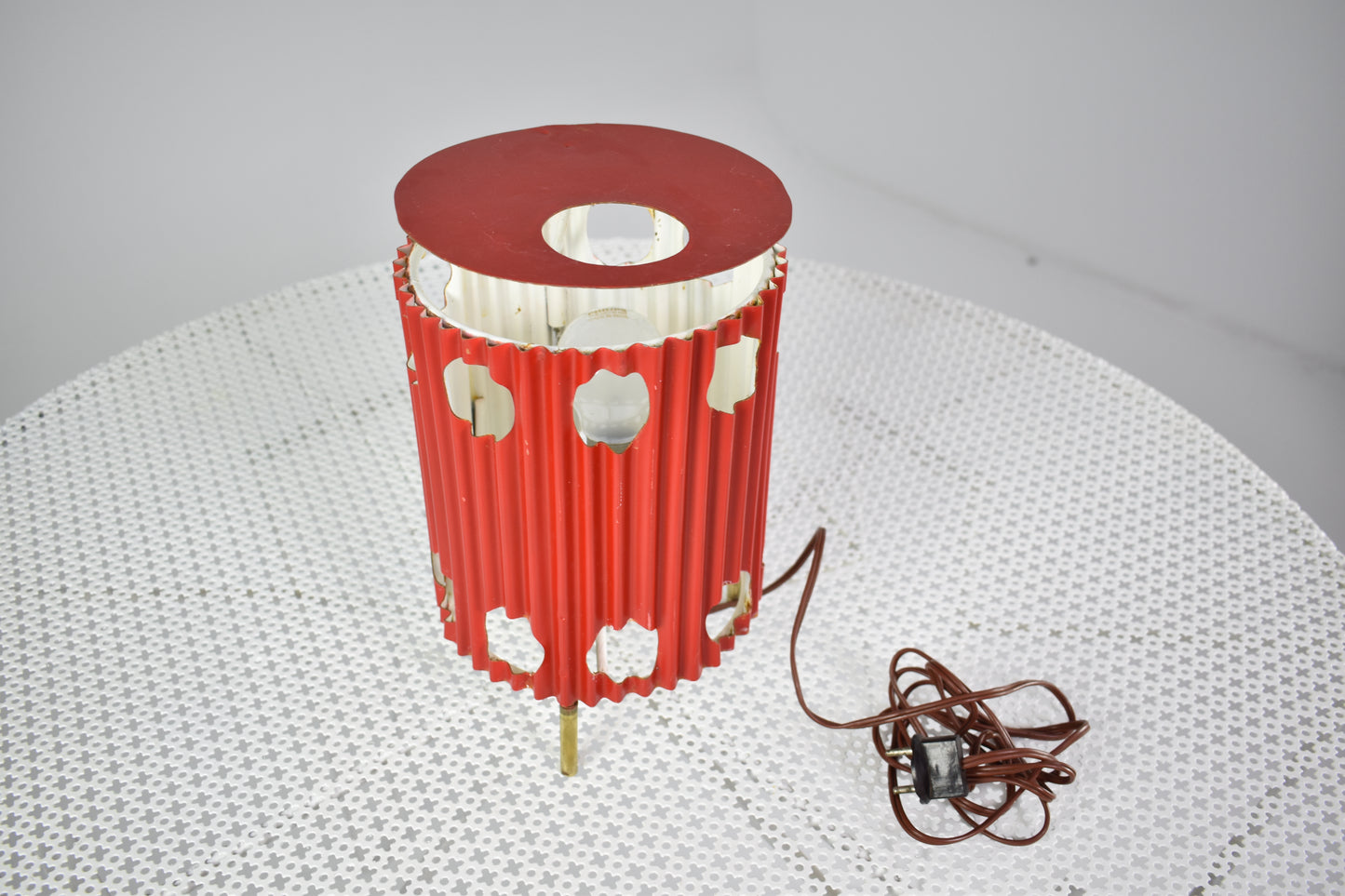 French 'Java' Table Lamps by Mathieu Matégot, 1953s