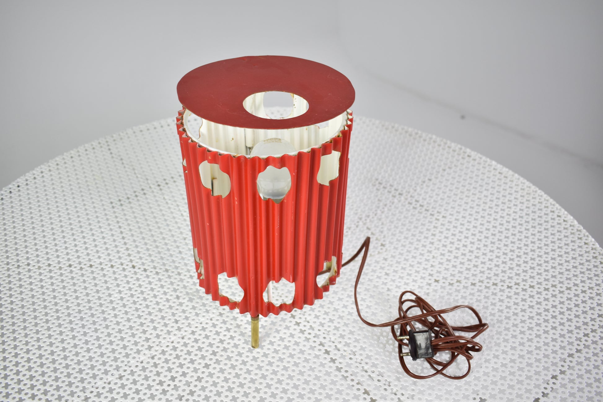French 'Java' Table Lamps by Mathieu Matégot, 1953s