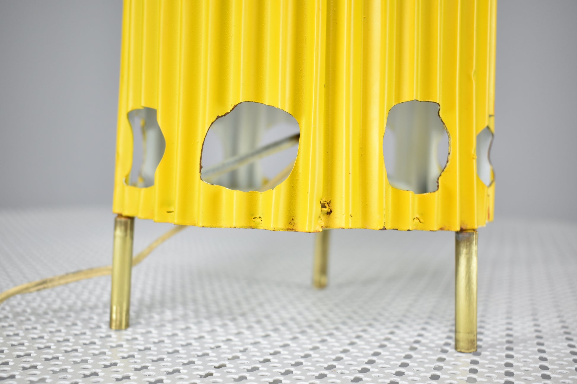 French 'Java' Table Lamps by Mathieu Matégot, 1953s