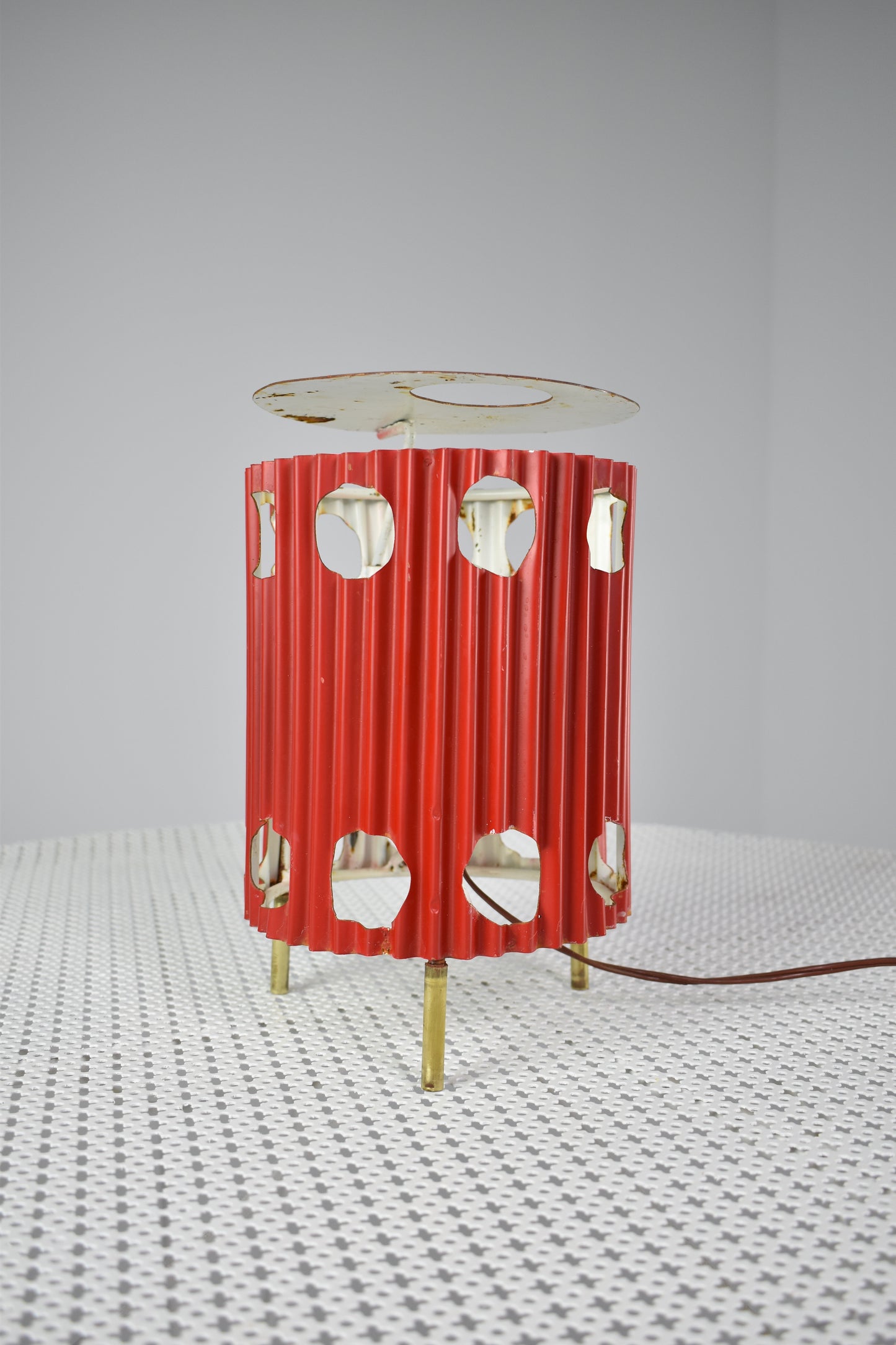 French 'Java' Table Lamps by Mathieu Matégot, 1953s