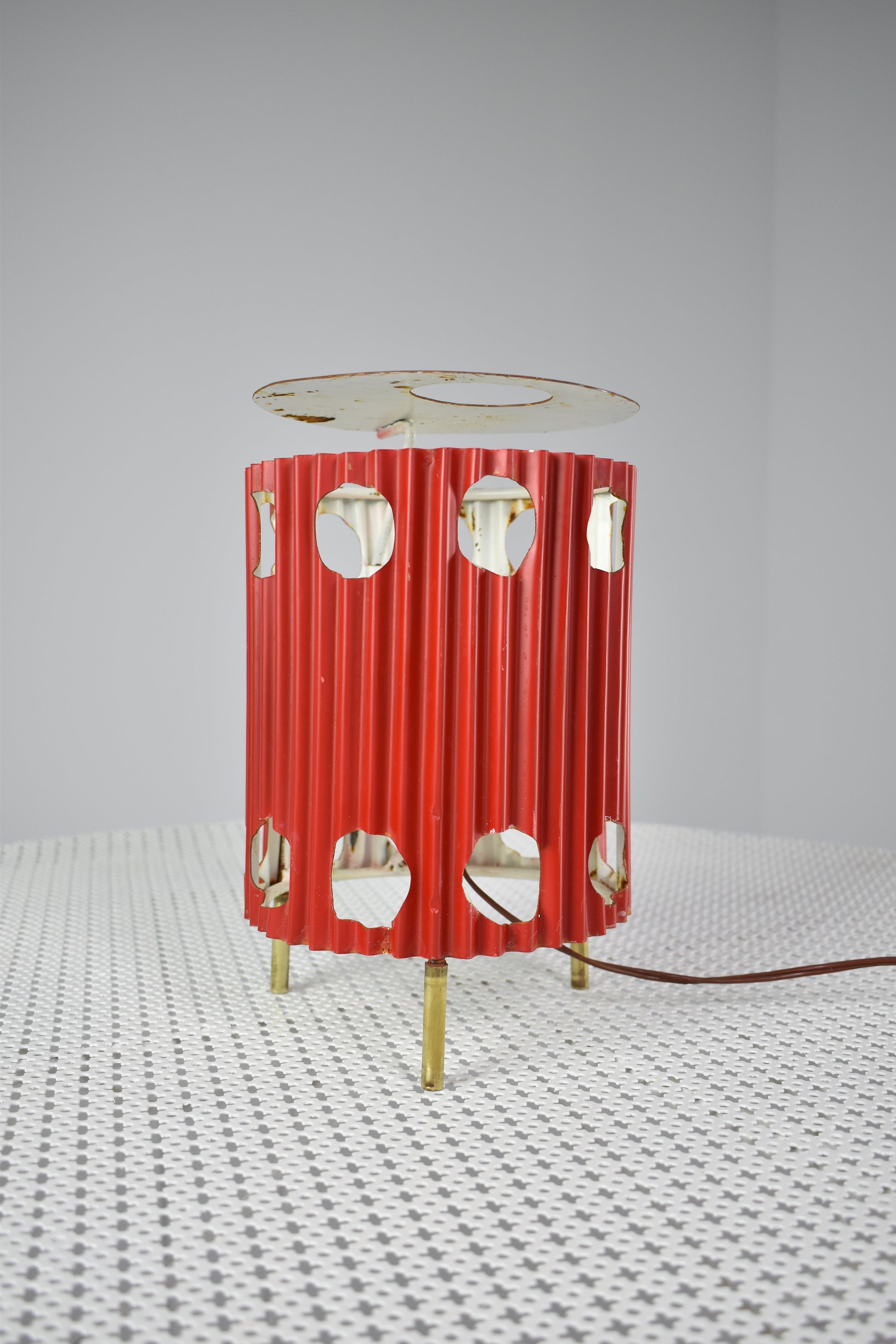French 'Java' Table Lamps by Mathieu Matégot, 1953s