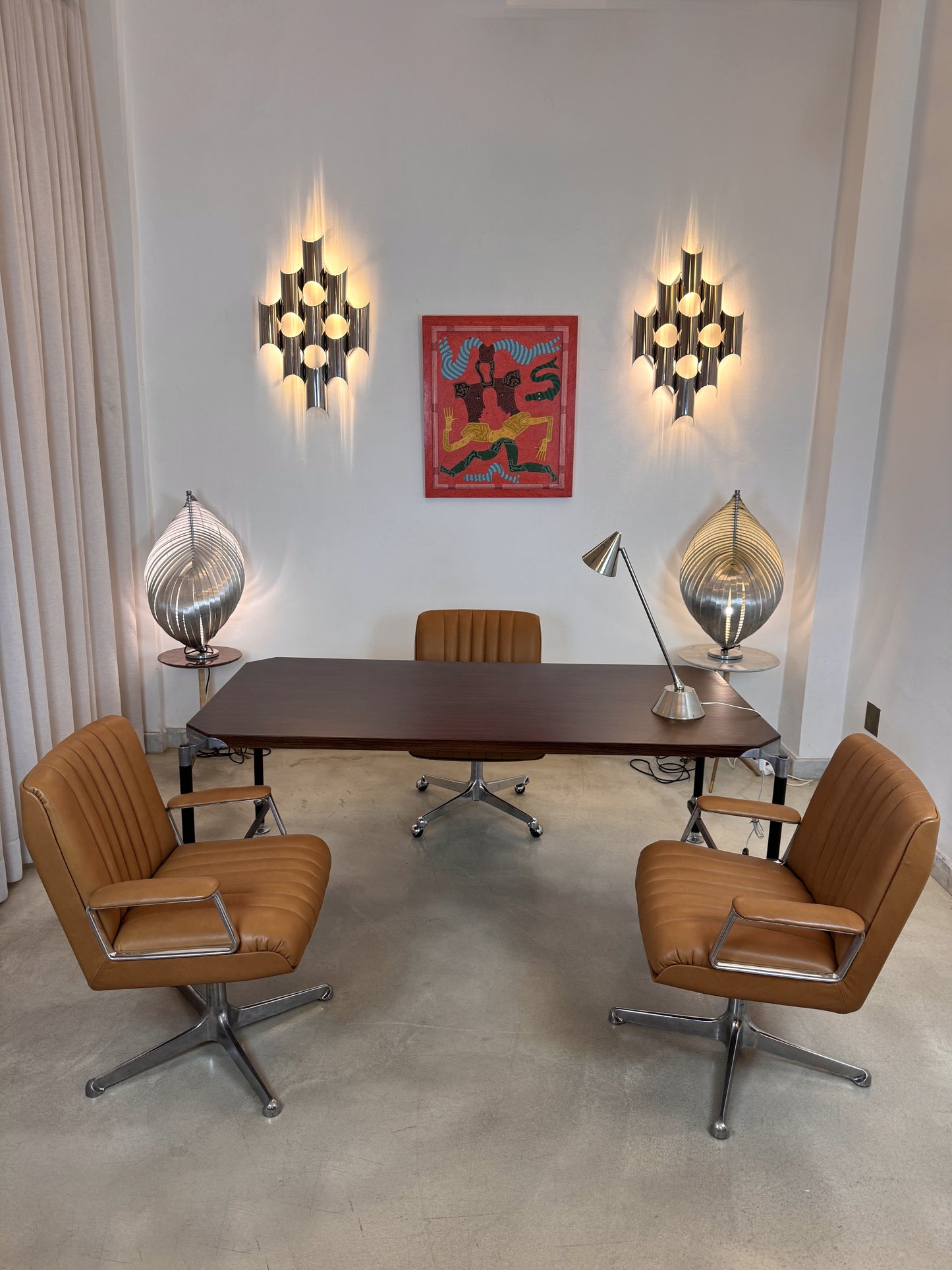 Ico Parisi for MIM, Italian Mid-Century Modern Executive Desk, 1950s