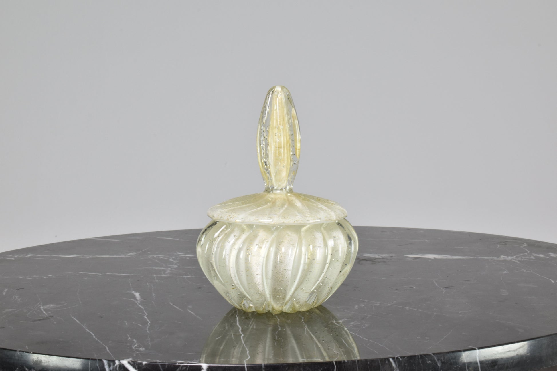 Set of Italian Glass Art Perfume and Powder Bottles by Alfredo Barbini, 1950s