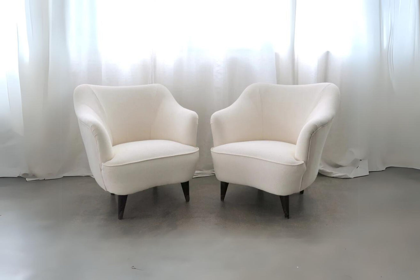 Pair of Italian Armchairs by Gio Ponti for Casa e Giardino, 1930s