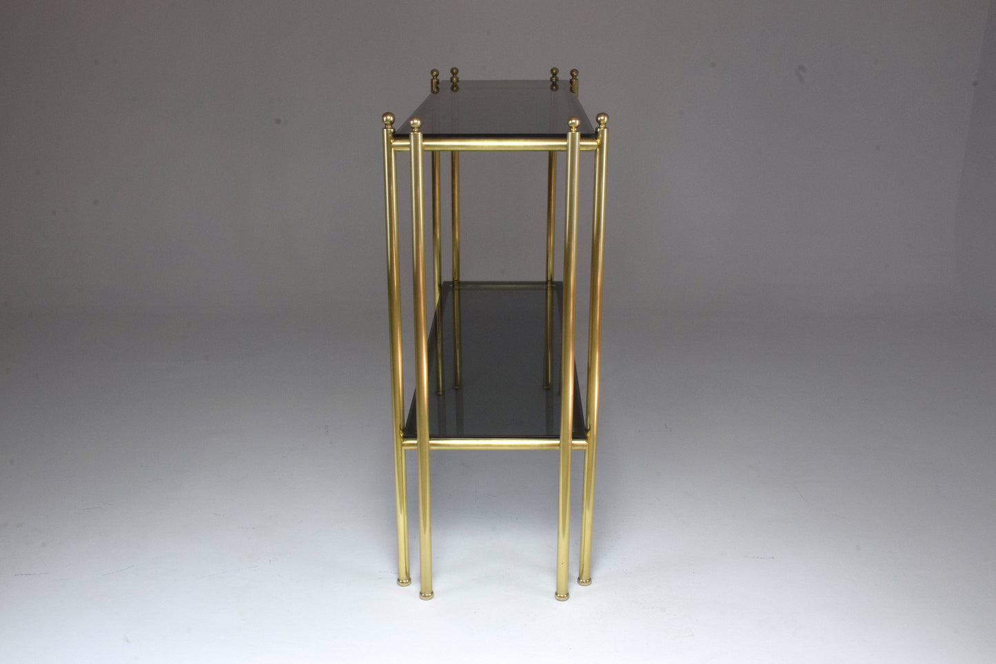 20th Century French Brass Glass Console Table, 1970s - Spirit Gallery 