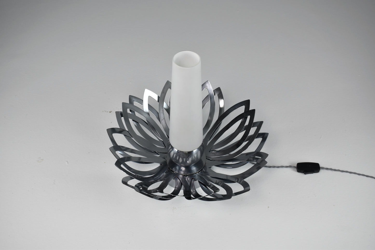 1970's Stainless Steel Flower Lamp by Jacqueline Trocmé - Spirit Gallery 