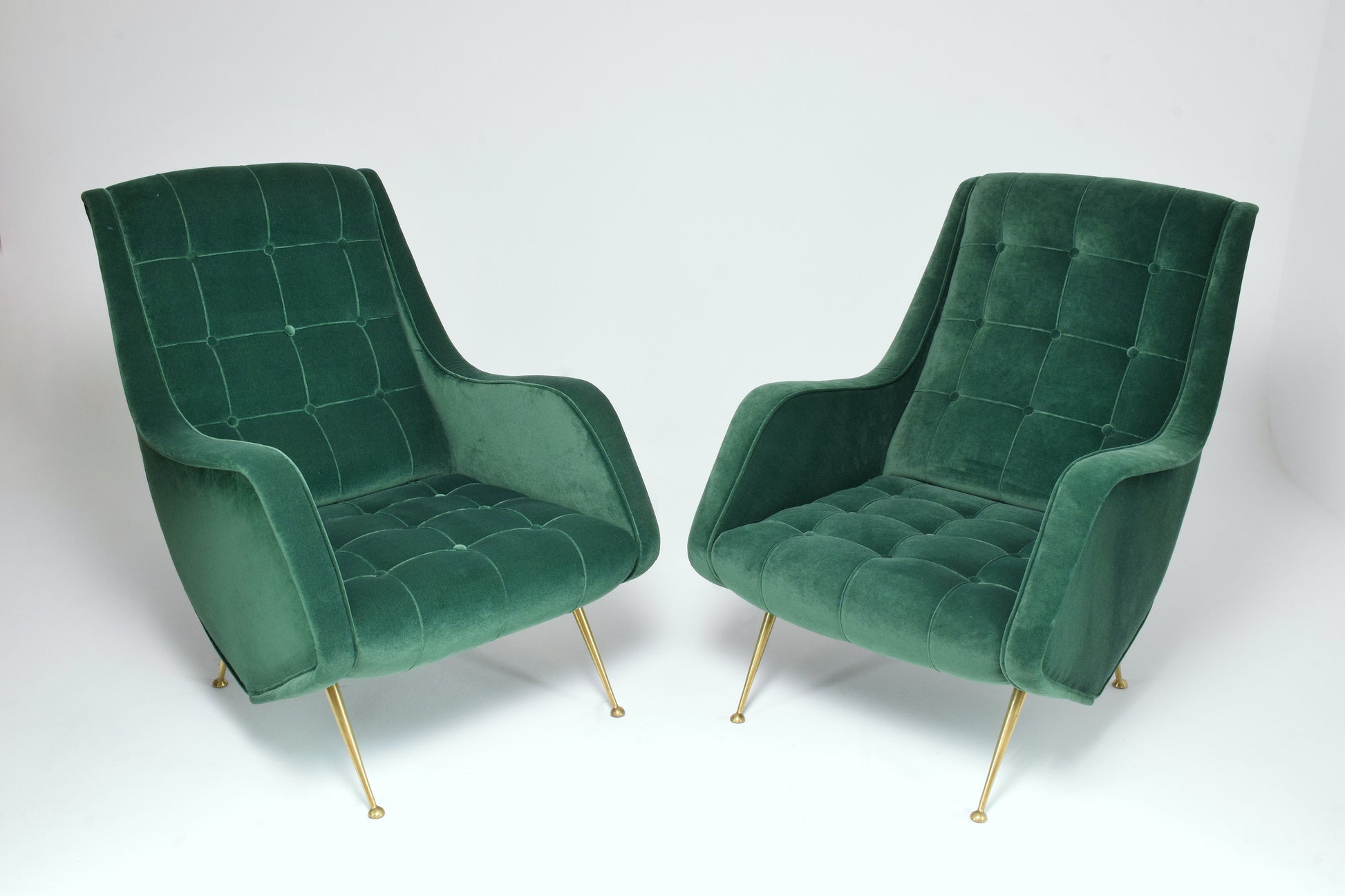 1950's Pair of Italian Midcentury Armchairs by Aldo Morbelli - Spirit Gallery 