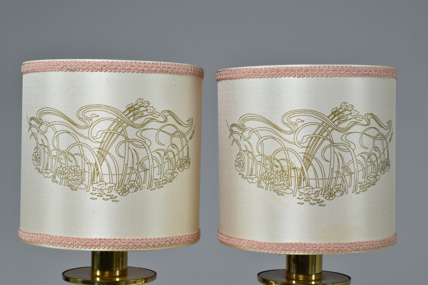 Pair of Italian 1960's Brass Table Lamps by Goffredo Reggiani