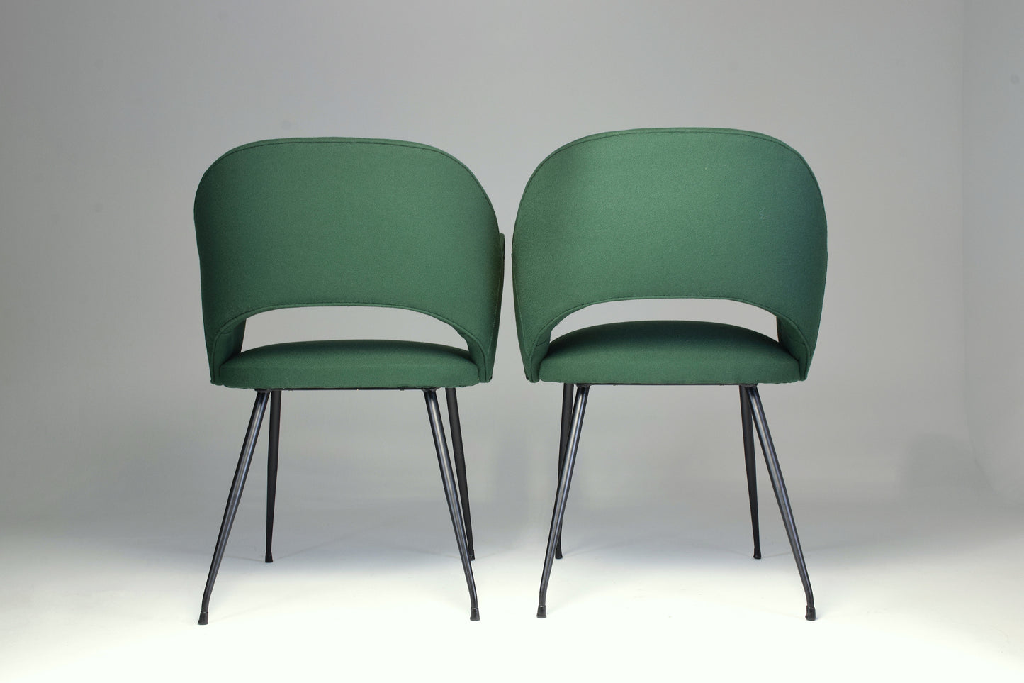 1950s Pair of Italian Green Armchairs - Spirit Gallery 