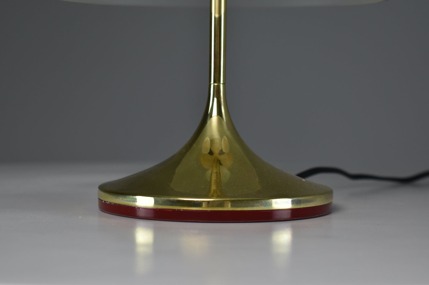 1950's Italian Brass Glass Table Lamp - Spirit Gallery 