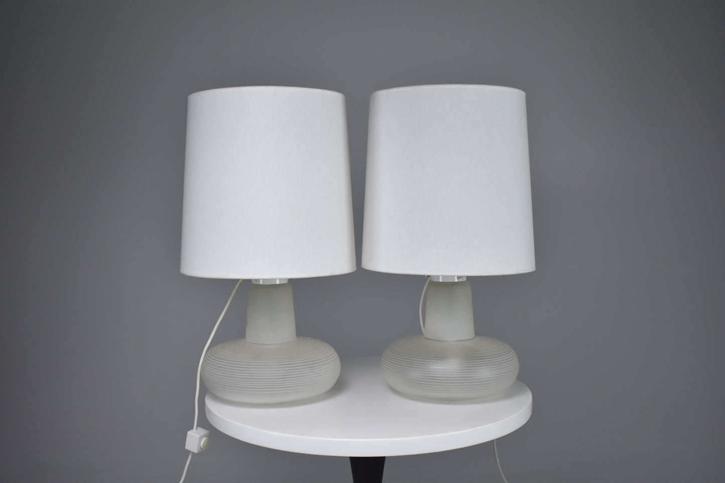 1960-1970 Pair of Italian Murano Table Lamps Attributed to Carlos Nason - Spirit Gallery 