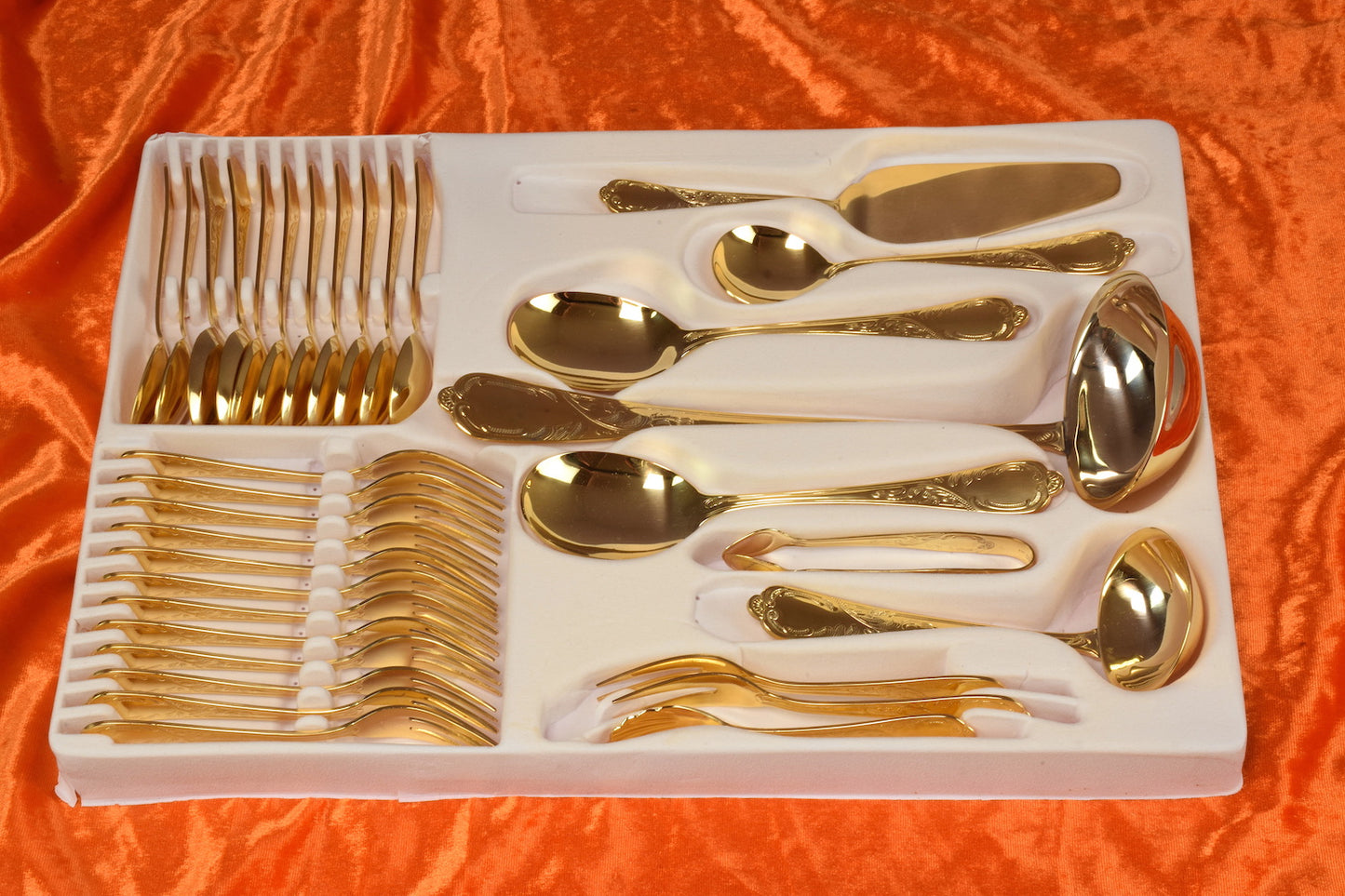 24 karat 11 pers. Flatware Cutlery Set by Nivella Solingen - Spirit Gallery 