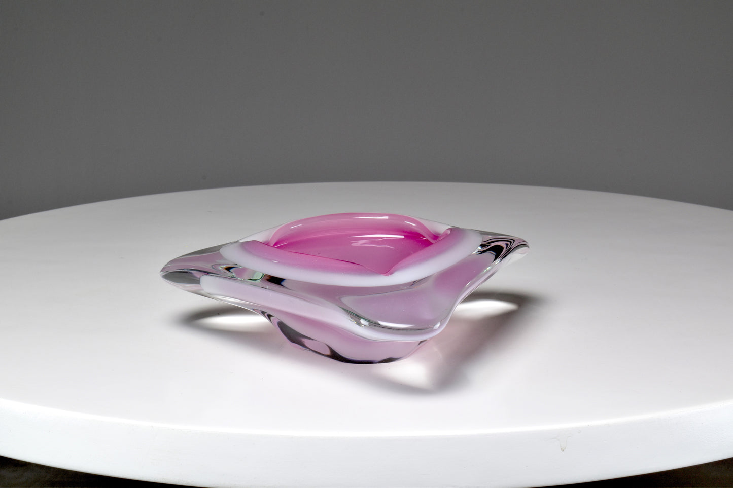 1980's Murano Sommerso Ashtray by Oball - Spirit Gallery 