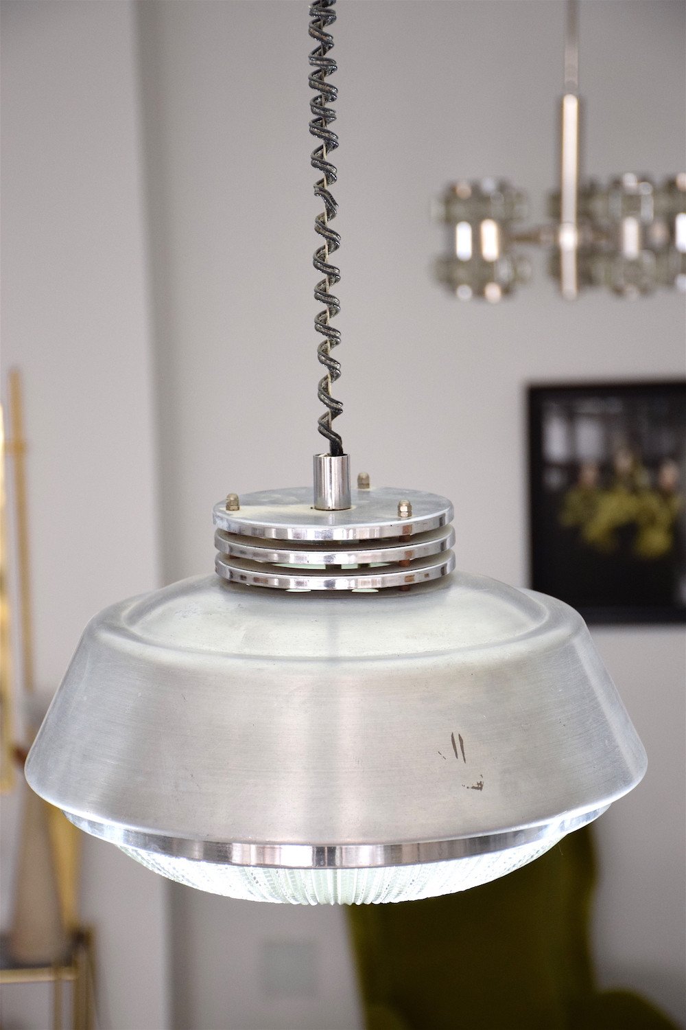 Adjustable Pendant Light, 1970's - Spirit Gallery 