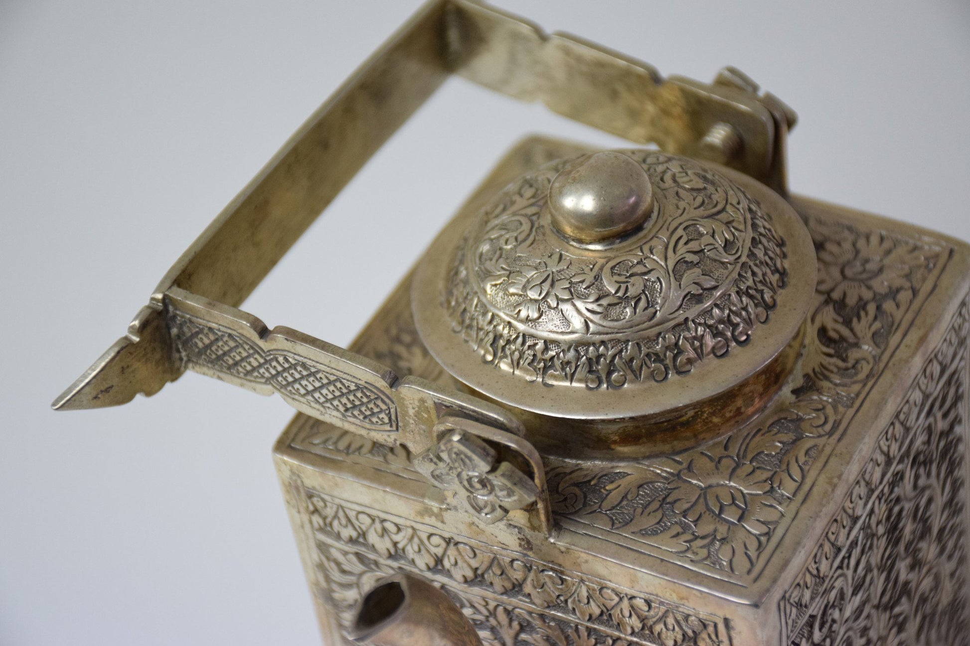 Antique Cambodian Silver Teapot - Spirit Gallery 