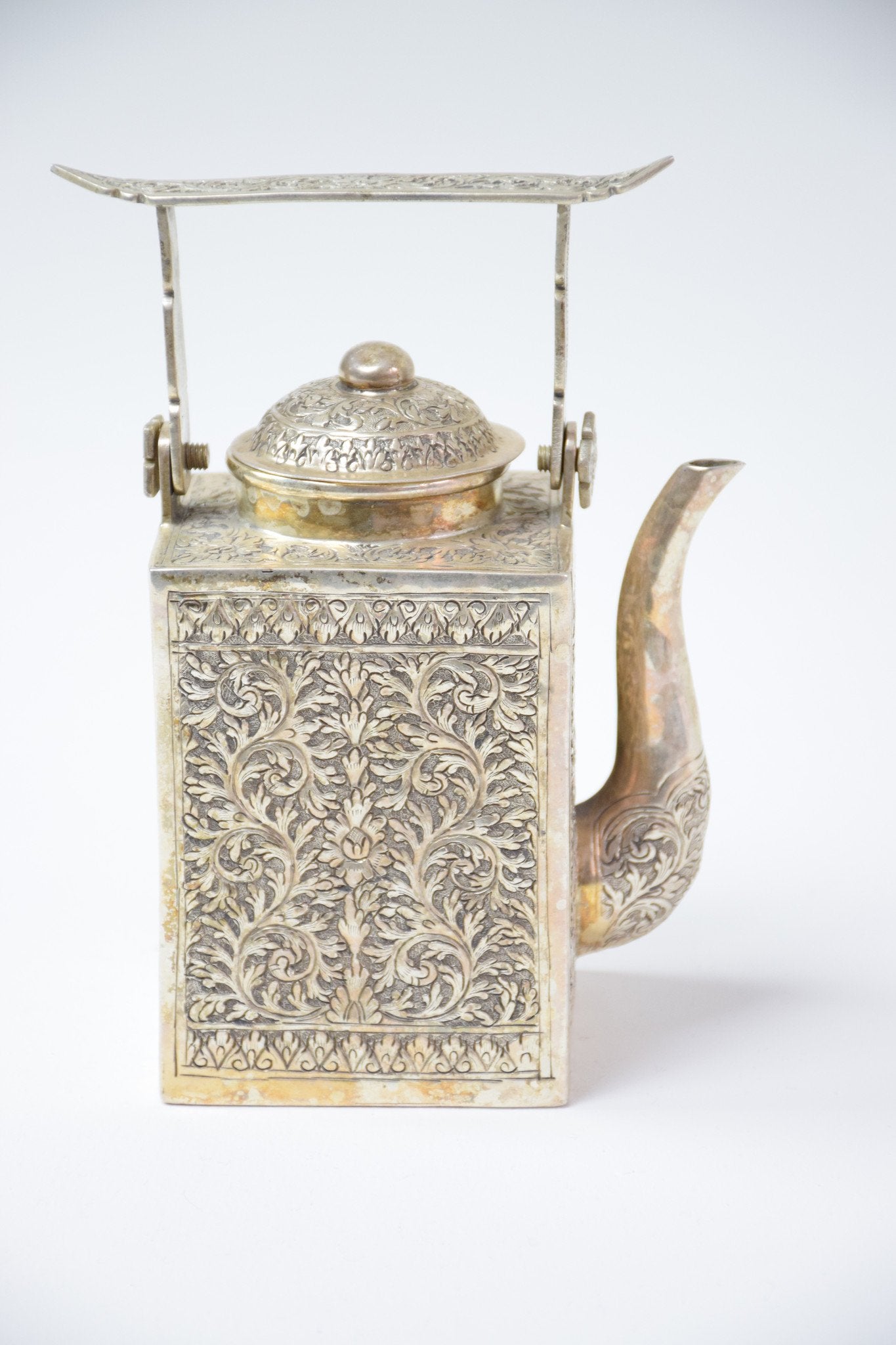 Antique Cambodian Silver Teapot - Spirit Gallery 