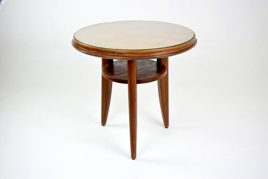 Beechwood Gueridon or Side Table In the Style of Jules Leleu, circa 1940's - Spirit Gallery 