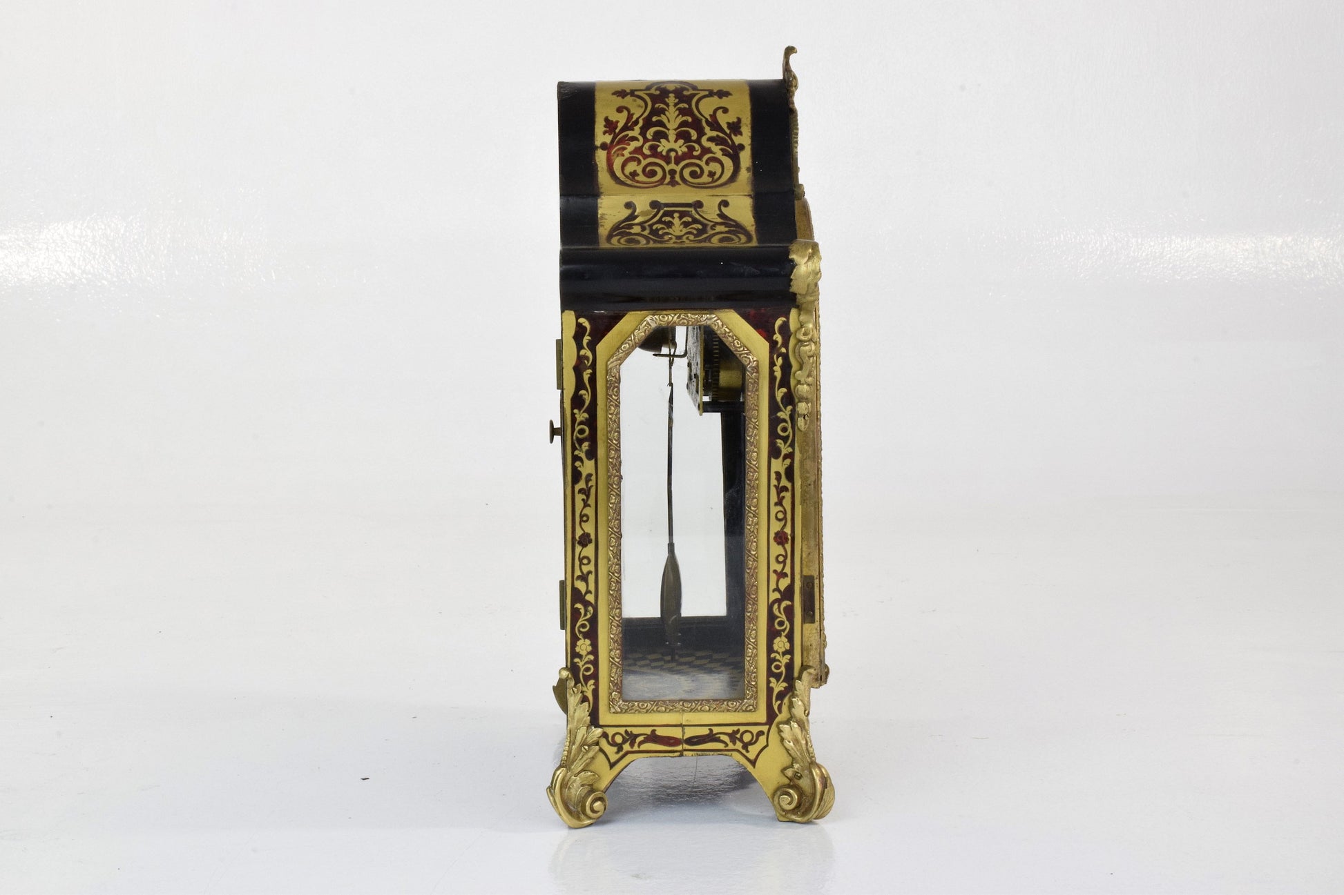 French Antique Boulle Mantel Clock - Spirit Gallery 