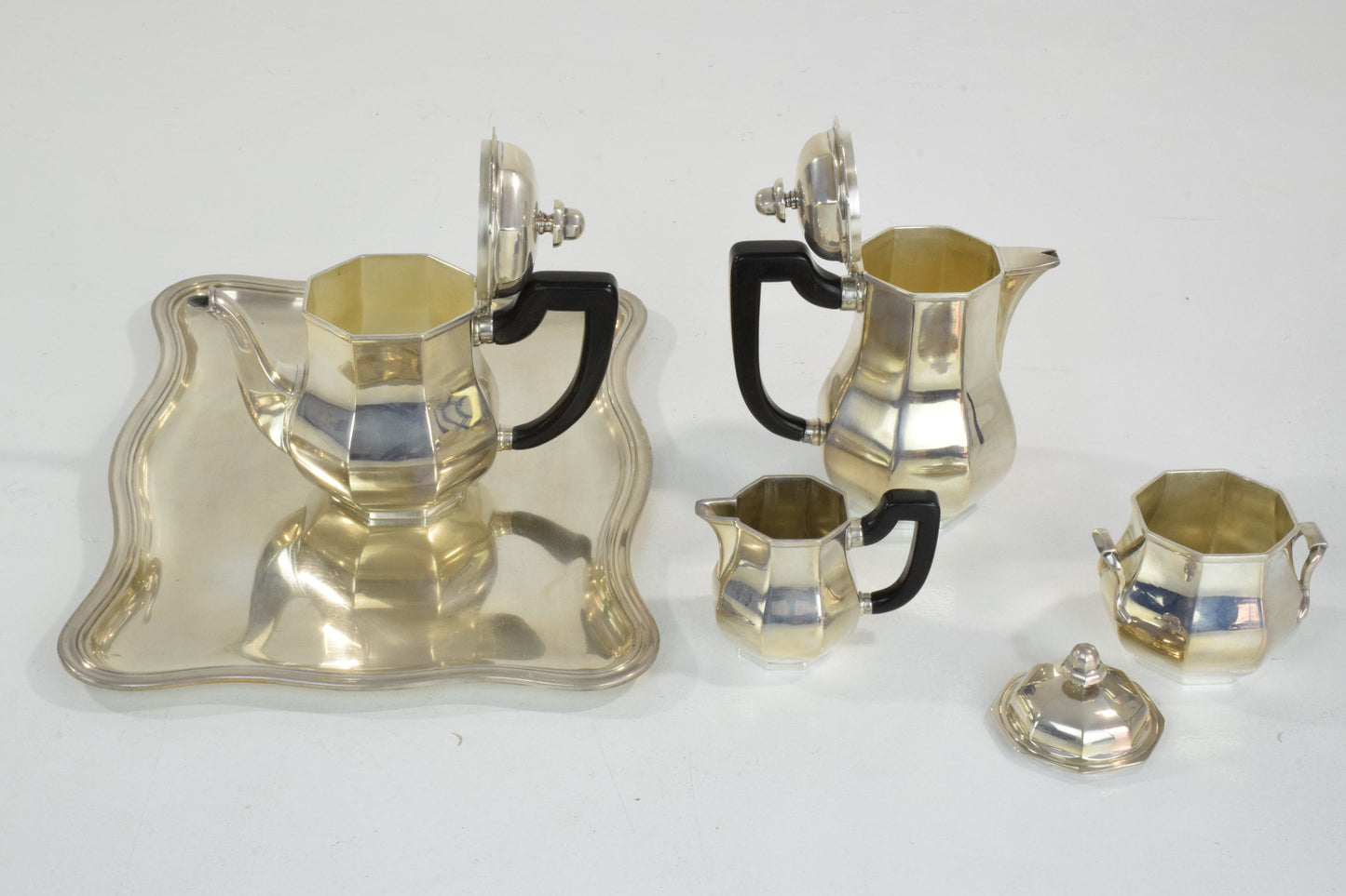 French Art Deco Ercuis Silverware Tea Service - Spirit Gallery 