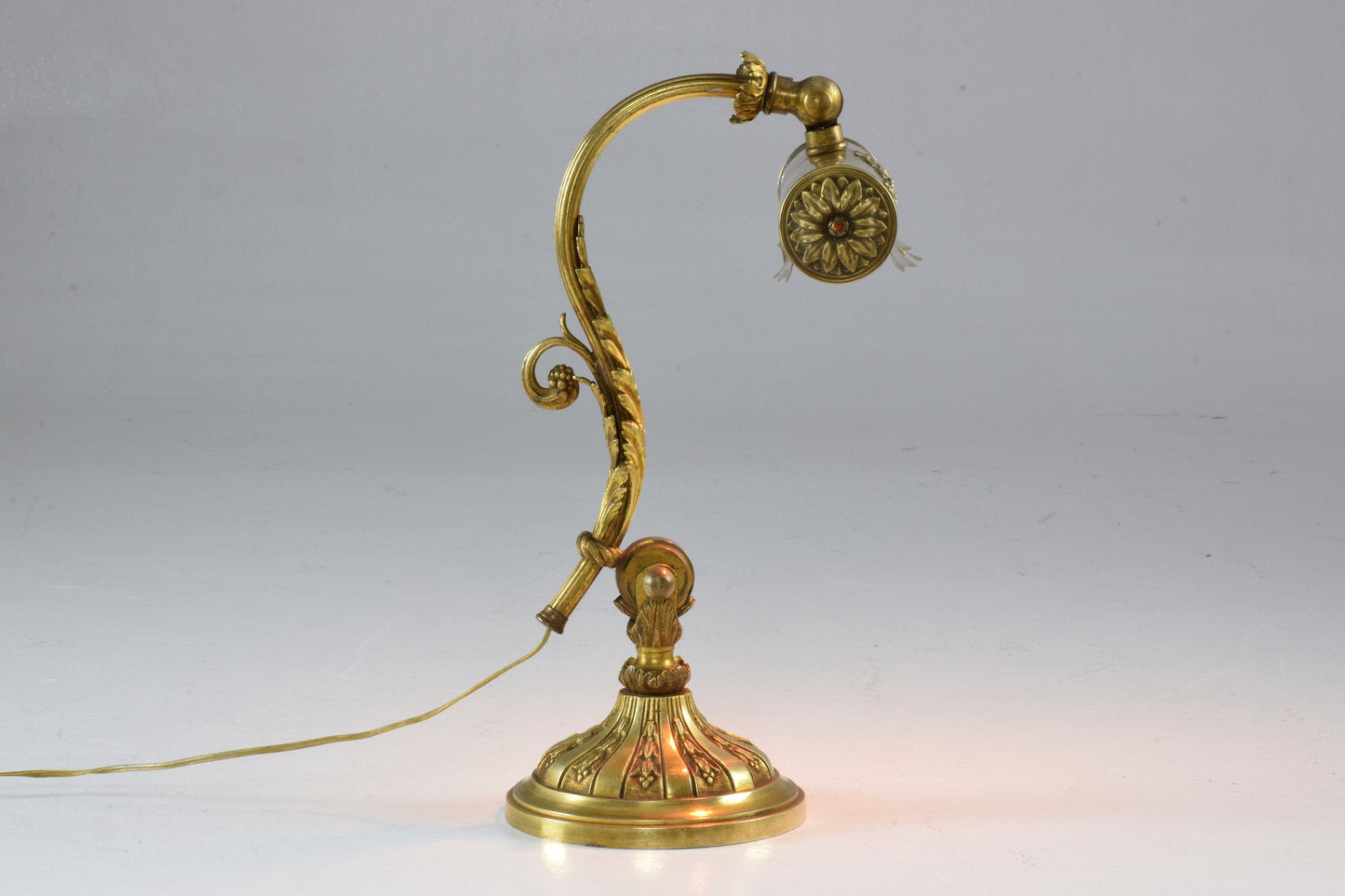 French Art Nouveau Brass Piano Lamp - Spirit Gallery 